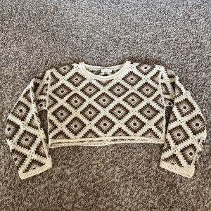Eye Candy Crochet Sweater 🤎